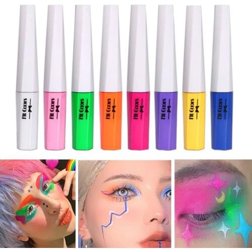 8 Colors Matte Color Eyeliner Kit Makeup Waterproof Colorful Eye Liner Pen Eyes Make Up Cosmetics Eyeliners Eyeliner Gel NEW