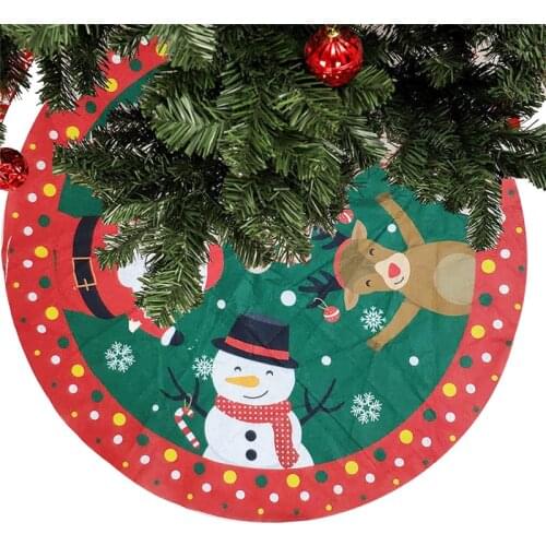 42CM Christmas Tree Skirt Carpet New Year Decorations Xmas Decoration Tree Skirt Ornaments Festive Party Supplies