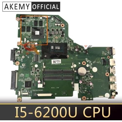 Akemy Laptop motherboard For Acer Aspire E5-574G I5-6200U DA0ZRWMB6G0 N15V-GM-A1 DDR3 Mainboard