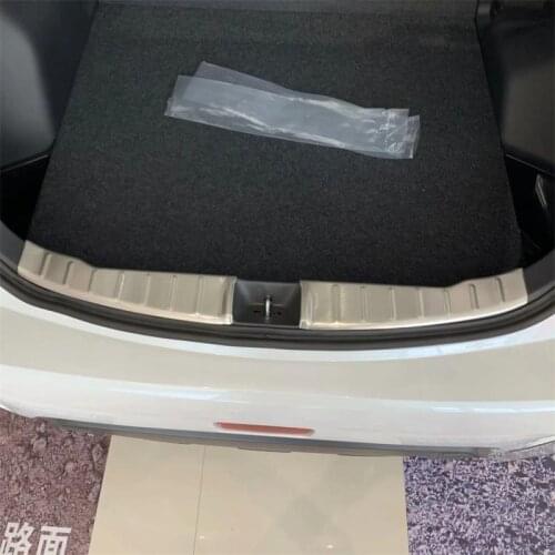 Stainless Car Styling Accessories For Mitsubishi ASX 2020 2021 Rear Bumper Foot Plate Protection Cover Trunk Sill Guard Trim
