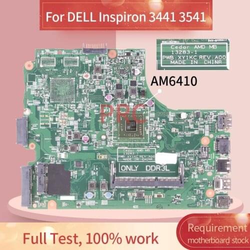 CN-02YGJ2 02YGJ2 For DELL Inspiron 3441 3541 AM6410 Laptop Motherboard 13283-1 DDR3 Notebook Mainboard
