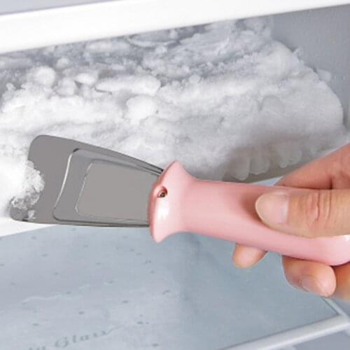 Stainless Steel Kitchen Fridge Clean Gadget Pink Defrosting Shovel Freezer Ice Scraper Deicing Tool Portable Accessories