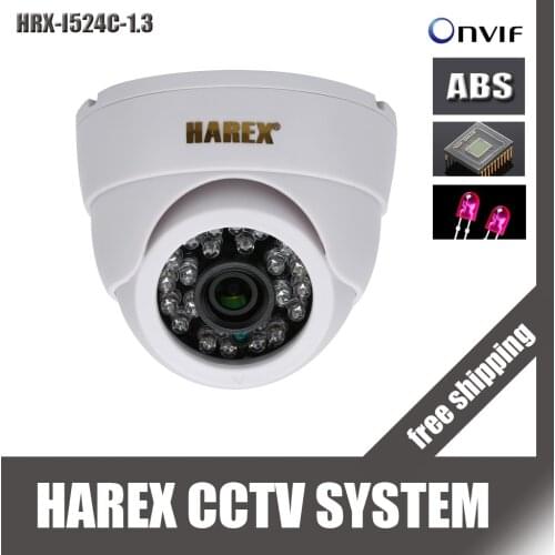 1280*960P 1.3 Mega pixel 24pcs IR leds IP Dome Camera ONVIF indoor IR-CUT Night Vision Plug and Play, free shipping