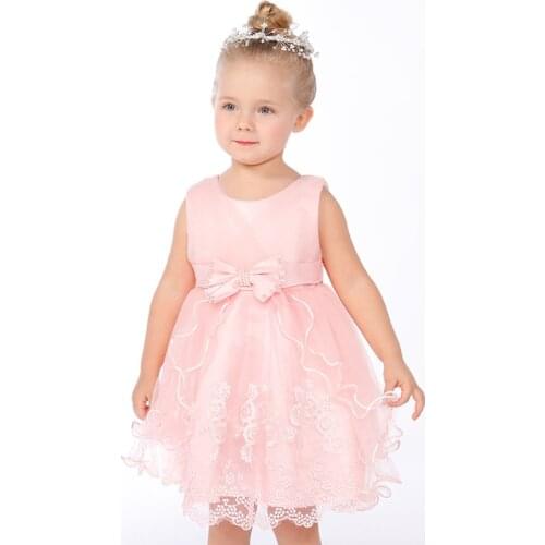 2021 Summer Christening 1st Birthday Dress For Baby Girl Clothes Lace Princess Dresses Party Flower Tutu Dress Girls 1 2 Year