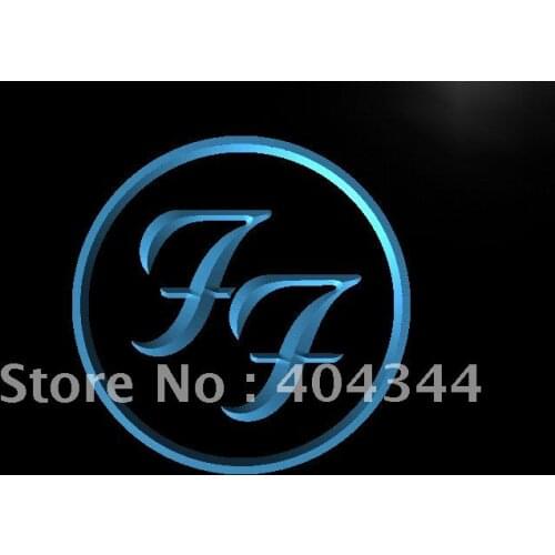 LF031- Foo Fighters Rock n Roll Punk Bar Light Sign home decor crafts