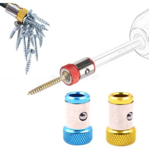 1/4" 6.35MM Metal Strong Magnetic Ring Magnetizer Screw Electric Phillips Screwdriver Bits Color Random Universal Driver