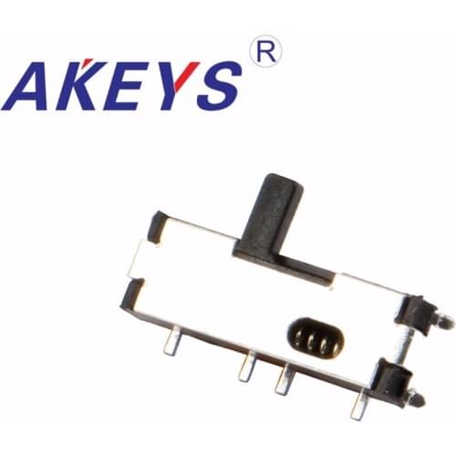 10PCS MSKT-12B10-8P MINI slide switch 1P2T SPDT SMD SMT 8 pin 2 position right reset mini toggle switches G2.5MM MSK-06C