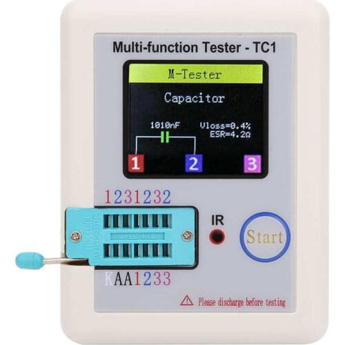 Multifunction Transistor Tester 3.5in TFT Display Screen LCR‑TC1 for Capacitor Diodes Megohmmeter