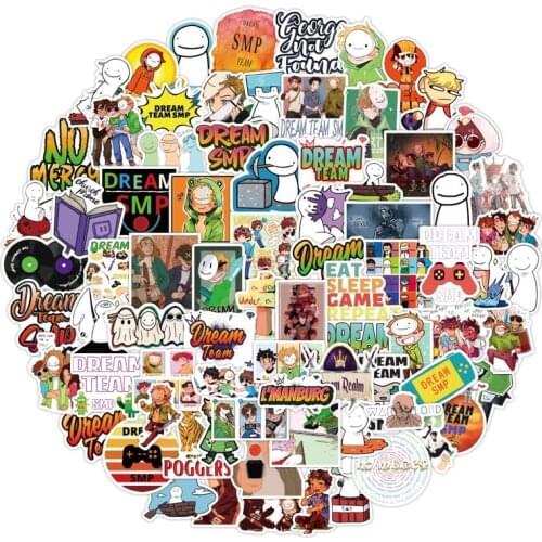 10/50/100Pcs/Set Dream Smp Cartoon Waterproof Graffiti Stickers for Skateboard Refrigerator Computer Notebook Childrens Toys