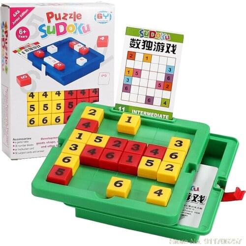 Montessori Childrens Elementary Sudoku Game Chess 9 Grid Board Game Early Education Toys For Children Kids Montessori Math Toys