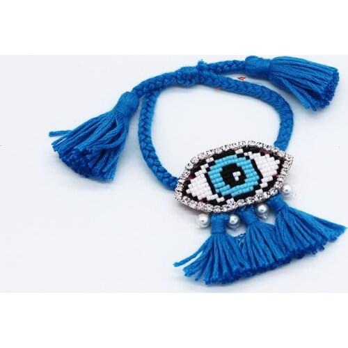 New Bohemian Fashion Handmade Full Colorful Joker Eye Bracelet Bracelet Accessories Fashion wild eye bracelet 579