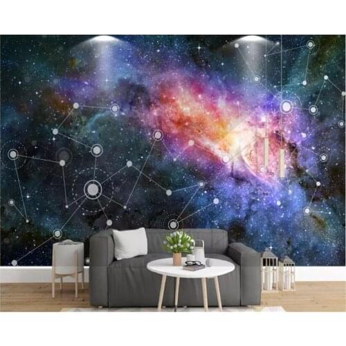Beibehang Wallpaper home decor starry mural TV background wall papier peint mural 3d vinyl wallpaper papier peint mural 3d