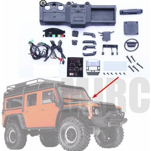 Suitable for 1/10 simulation Traxxas TRX4 TRX-4 Defender RC car DIY simulation car interior kit simulation center console part