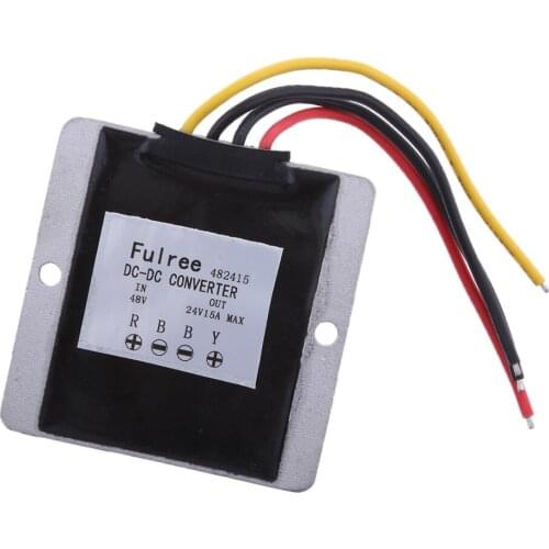 DC/DC Converter 48V (30-60V) to 24V 15A 360W Step-down Power Supply Module