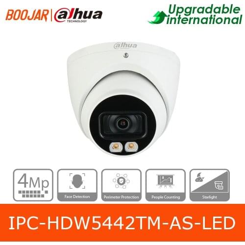 Dahua Original 4MP WDR Eyeball AI Network Camera IPC-HDW5442TM-AS-LED Full-color IP67