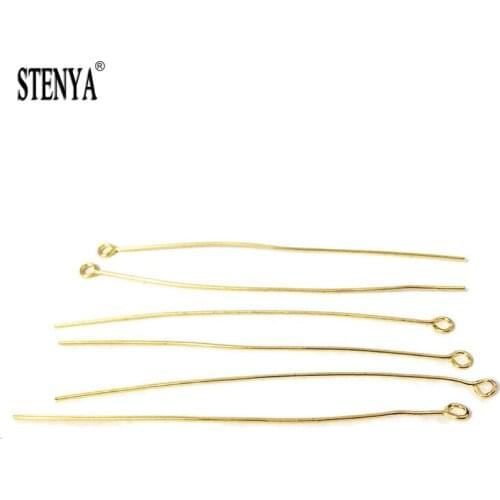 STENYA 70MM or 2.7 Inch Eye Pins Needles Beading Earrings Charms Making clasps Crafts Necklace Findings Components Jewelry Diy