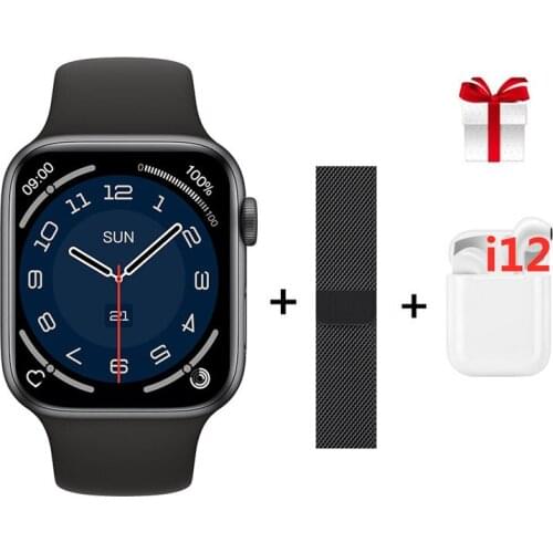 New Smart Watch 2021 IWO Watch Series 7 Bluetooth Call 1.7 Inch Split Screen Password Lock Sports Smartwatch ECG for Android IOS