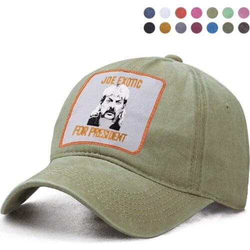 Tiger King Joe Exotic For President Baseball Cap Woman Berets Ponytail Cap Dad Trucker Snapback Solid Hat Boinas Gorras Bone Hat