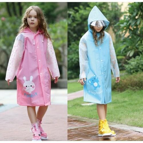 High quality cute impermeable waterproof raincoats for children Cartoon Kids Girls boy rainproof Rain Coat Poncho Rainwear