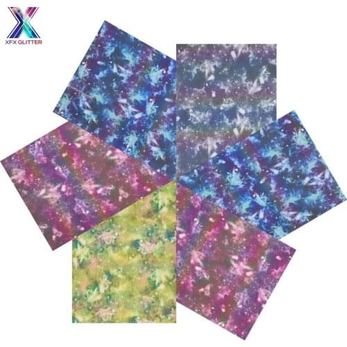 XFX HTV Changing Starry Sky Cricut 1 Pcs 25*30.5cm Heat Transfer Vinyl Reflective Lettering Film T-shirt Iron on HTV DIY Sticker