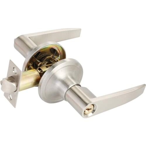 Entry Lever Door Handle With Lock Keyed Entry Door Lock With 3 Keys Hardware With Deadbolt Home Locks 810SS-ET