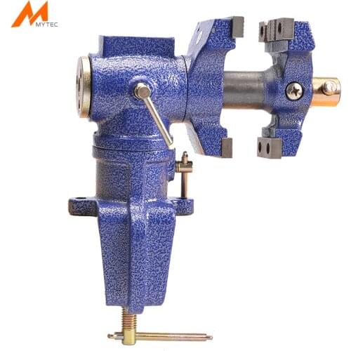 2-1/2" Two Jaws Clamp-on Vice Swivels and Rotates 360 Degrees Multi-purpose Table Swivel Vise with Anvil
