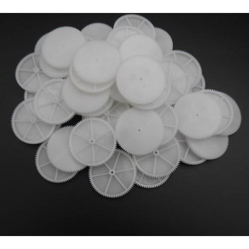 50PCS/LOT 0.5M 80T 2A Plastic Spur Gear 0.5 Modulus T=80 Aperture: 2mm 1.95MM Tight Fitting 80 Teeth 7MMX41MM Gears NEW *FD867