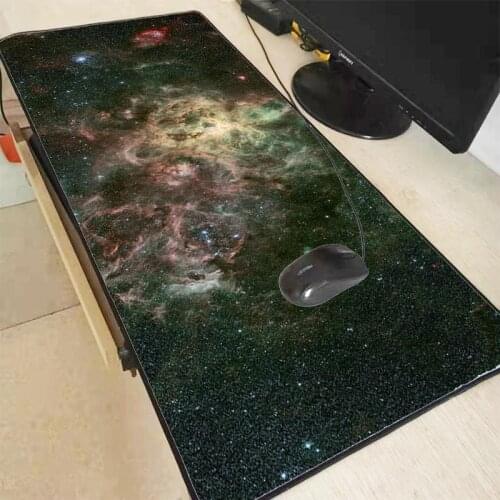 Mairuige Gold Space Speed Version Large Gaming Mouse Pad Locking Edge Mouse Keyboards Mat Big Desk Mousepad for CSGO Dota 2 LOL