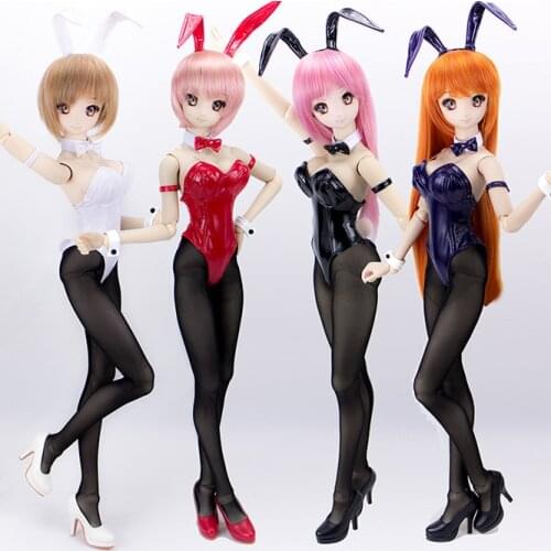 Estartek 1/3 1/4 Customized Hand Made Japan Anime High Elasticity Tights Rabbit Set for BJD SD DDL DDM Dolls Action Figure DIY
