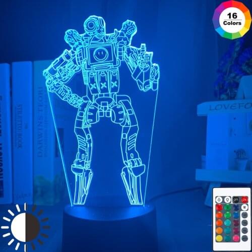 Game Apex Legends Hero Pathfinder MRVN Figure Led Night Light Touch Sensor Battery Powered Bedroom Usb Table Lamp Gift for Fans