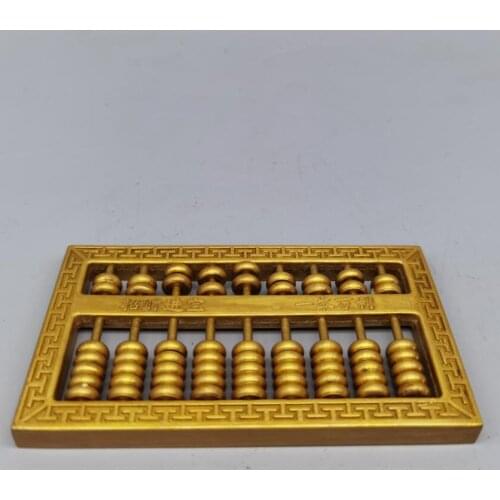 China brass abacus crafts statue