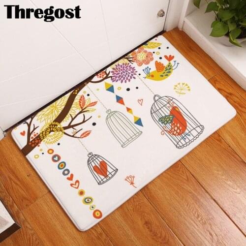 Microfiber Doormat Indoor Print Modern Scenic Door Mats Flannel Floor Mat Rugs for Bedroom Living Room Machine Washable Mats