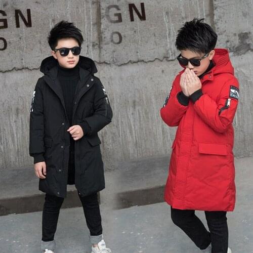 Boys clothes winter jacket children clothing warm down cotton jacket Hooded coat waterproof thicken outerwear kids parka