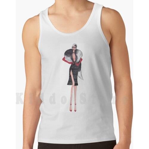 Cruella De Vil tank tops vest sleeveless Cruella De Vil Cruella De Vil 101 Dalmatians 101 Dalmatians 102 102 Dalmatians