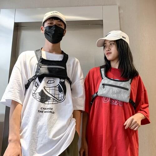 Weysfor Chest Rig Men Bag Casual Function Outdoor Chest Bag Small Tactical Vest Bags Streetwear Male Fanny Pack Waist Bags Kanye