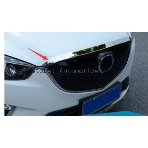 Stainless steel front hood Grill cover trim For 2012 2013 2014 2015 2016 for Mazda CX-5