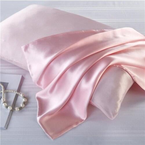 Multicolor 100% Natural Mulberry Silk Pillowcase Zipper Pillowcases Real Silk Pillow Case Cover Satin For Home Hotel Bedding