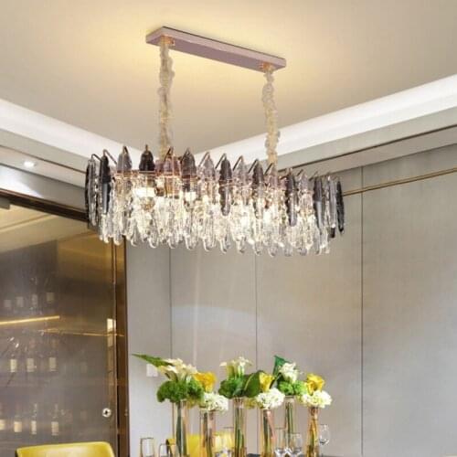 Nordic Luxury Crystal Pendant Lights Lighting for Home Decor Loft Hanging Lamp Hotel Hall Atmospheric Living Room Crystal Lamp