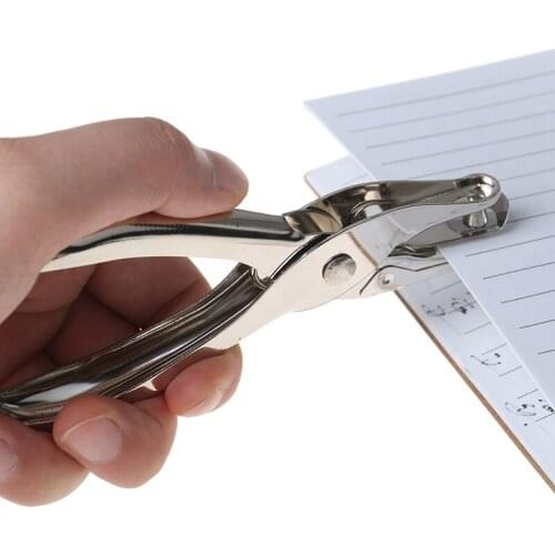 Hand Puncher Circle Round One Hole Paper Punch Cutting Tool 6mm Plier Craft