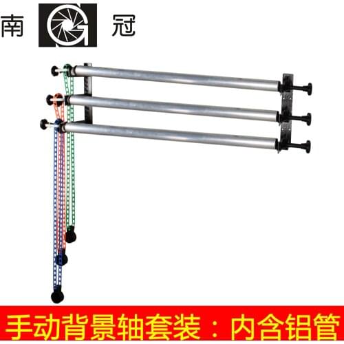 Ng-3w manual 3-shaft lifter including aluminum pipe cross-bars photography background elevator