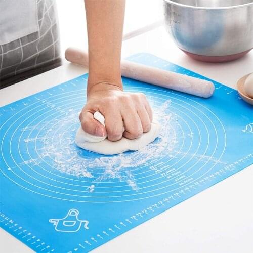 Silicone Baking Mat Kneading Dough Rolling Mat Pizza Pastry Dough Maker Table Mats Pad Sheet Kitchen Tools Bakeware Accessories