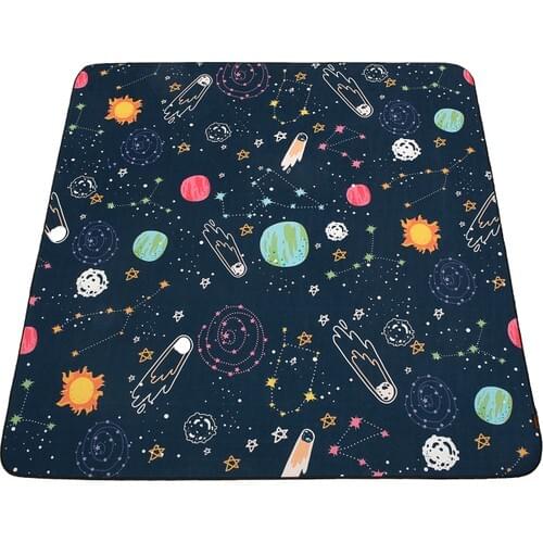 Navy Blue Baby Kids Play Mat Soft Surface Flexible 100% Made in Turkey
