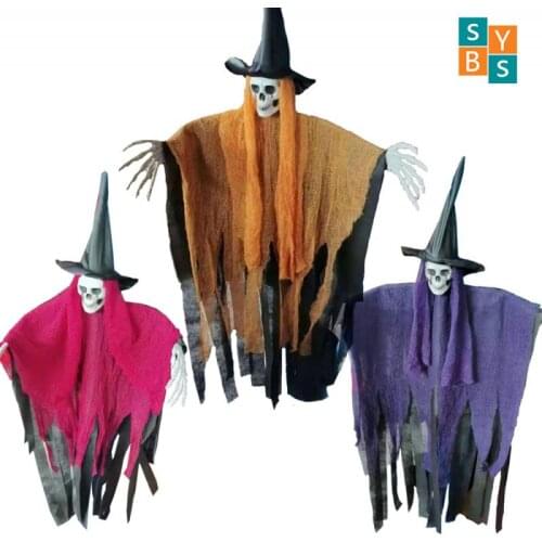 Halloween Hanging Skull Ghost Haunted House Decoration Horror Props Halloween Party Pendants Home Indoor Outdoor Bar Decor