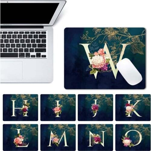 Universal Waterproof Mousepad for Gaming Laptop Computer Desk Mat Mouse Pad Letter Pattern Office Desk Accessories