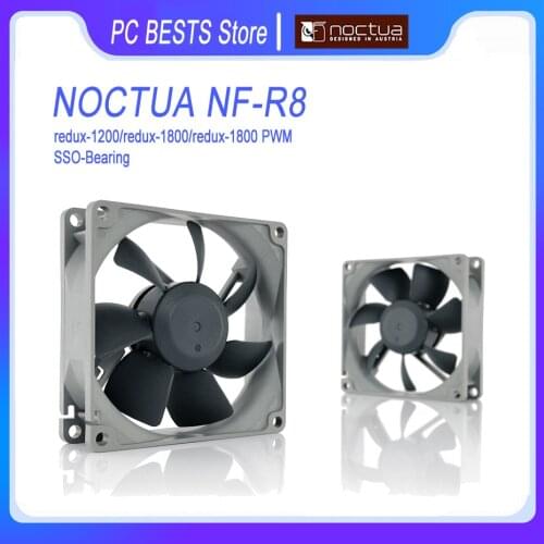 Noctua NF-R8 redux 80mm Computer Quiet fan 3Pin/4Pin PWM Intelligent temperature control CPU Cooling fan