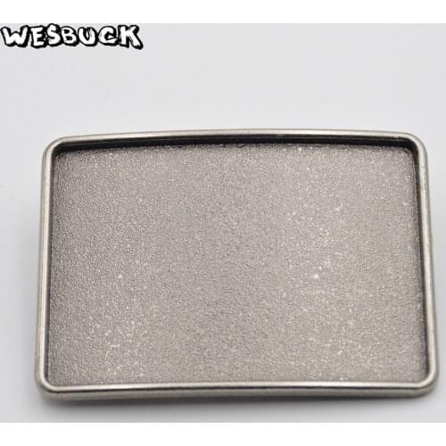 WesBuck Brand Blank Buckle New Style High Quality Rectangle Vintage Men Belt Buckles