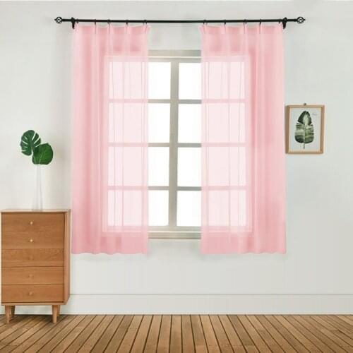 1 PC 100x130 Cm Bedroom Modern Window Tulle Curtain Panel Voile Window Curtain Home Bedroom Living Room Kitchen Tulle Curtains