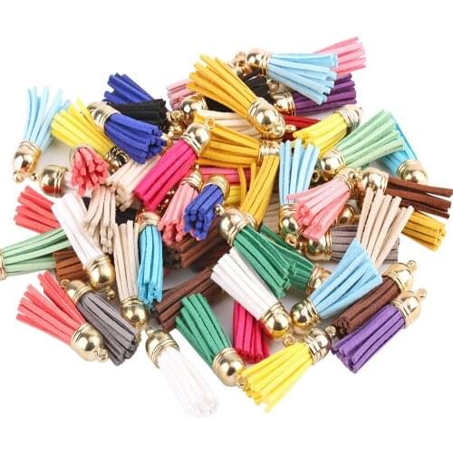 10PCS 3cm Mini Tassels Vintage Leather suede tassel phone tassels for DIY Craft jewelry findings pendant earrings accessories
