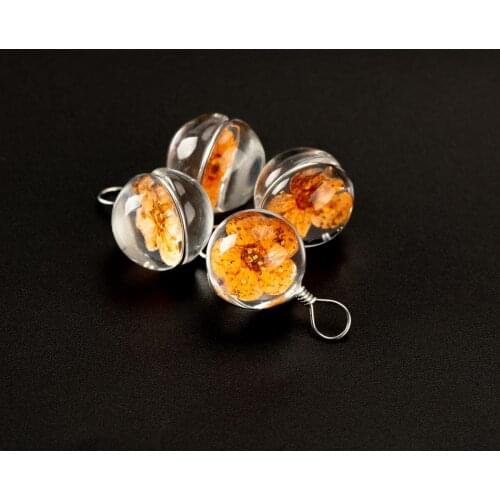 12# Iron Wire Hand-made Flower Glass Bead handmade For DIY Earrings Bracelet Choker Necklace Jewelry Making Beads #IZ124