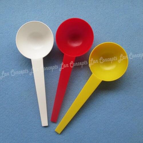 30g / 60ML HDPE Spoon 30 gram Plastic Measuring Scoop for medical milk powder Liquid - 3 colors for option 1000pcs/lot wholesale